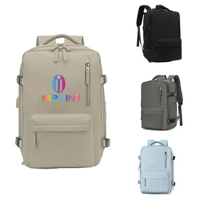 Water-Resistant Laptop Travel Bag with USB Port