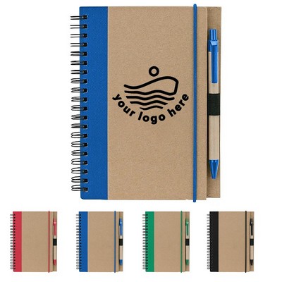 FSC® 5"x 7"Journal Notebook & Pen