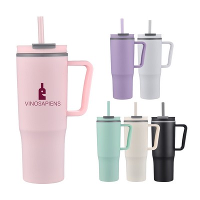 30 Oz. Travel Tumbler w/Straw