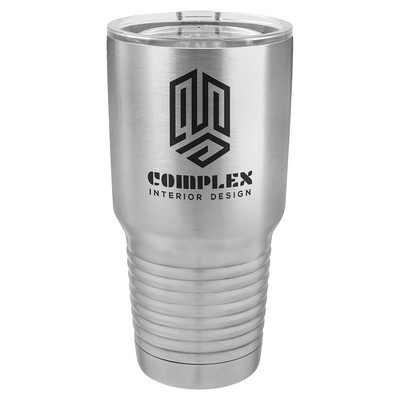 Polar Camel 30 oz. Stainless Steel Vacuum Insulated Ringneck Tumbler with Clear Lid