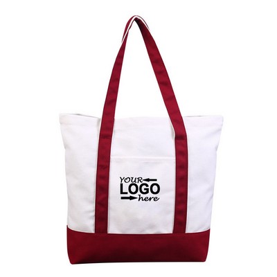 Cotton Canvas Medium Tote Bag