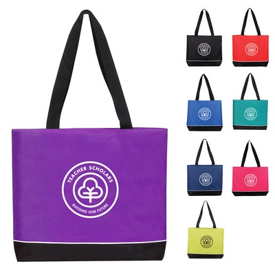 600 Denier Poly Oxford Zipper Shoulder Tote