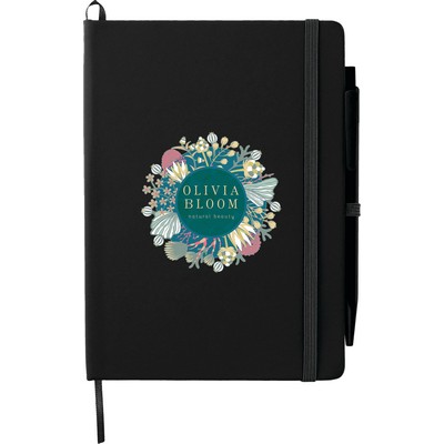 5'' x 7'' FSC® Mix Prime Notebook With Pen