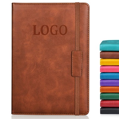 A5 Pu Cover Notebook With Strap